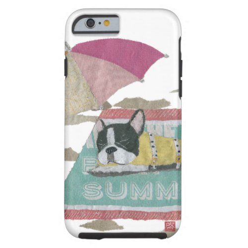 French Bulldog Pied Frenchie Colorful Pop Tough iPhone 6 Case