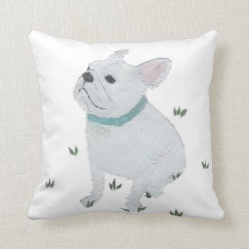 French Bulldog Pillow by BlessHue at Zazzle