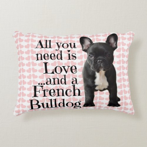 French Bulldog Pillow _ Love