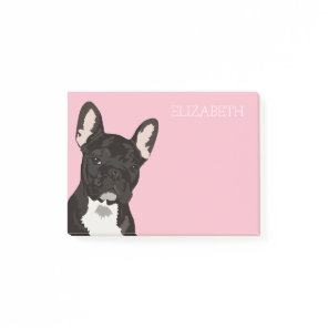 French Bulldog | Pink Cute Frenchie Post-it Notes