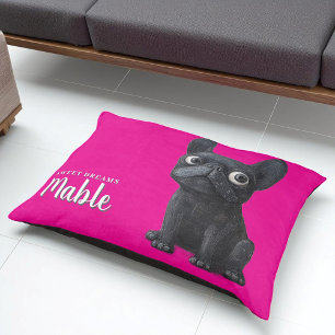 French Bulldog Pink Sweet Dreams Pet Bed