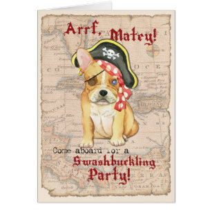 French Bulldog Pirate Invitation