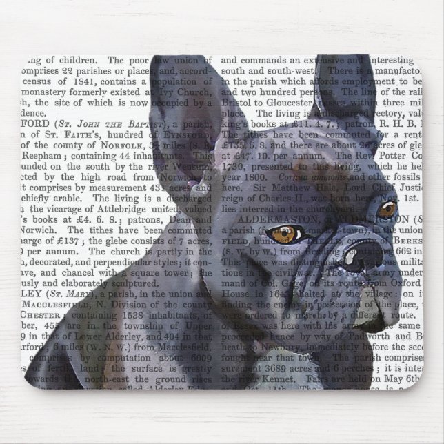French Bulldog Plain Mouse Pad (Front)