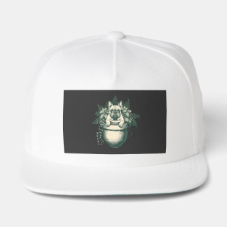 French Bulldog Plant Lover Gift Snap Back Hat