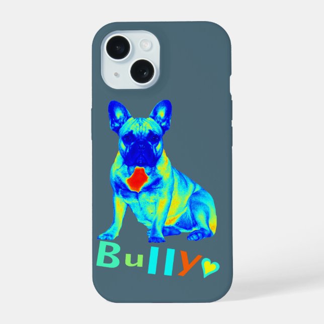 French Bulldog play with fun iPhone 15 Case (Back)