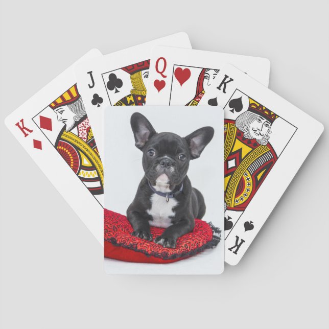 French bulldog playing cards (Back)