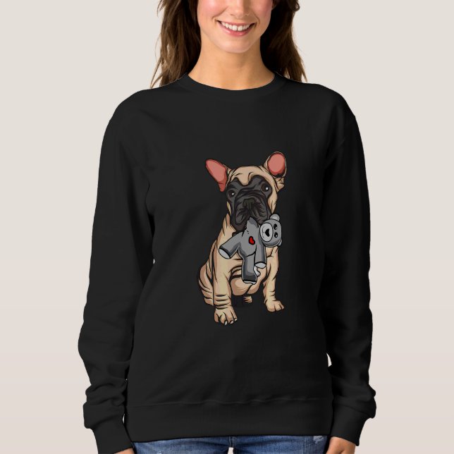 French Bulldog Plush Toy Sweatshirt (Front)