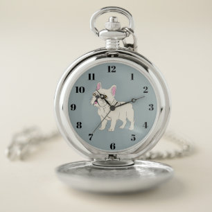 French Bulldog Pocket Watch