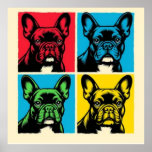 French Bulldog Pop Art Poster