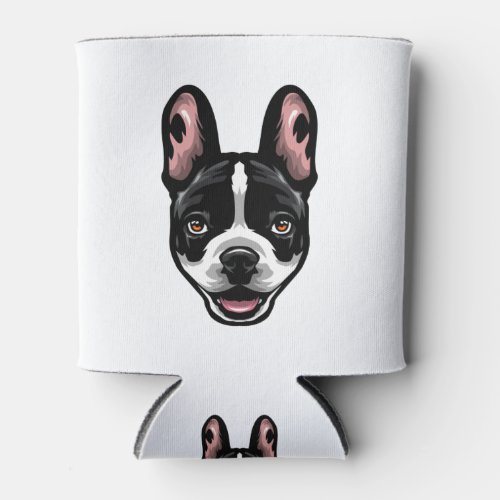 French Bulldog Portrait Design Can Cooler