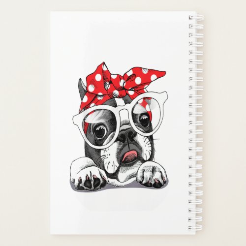 French Bulldog Portrait In A Headband Planner