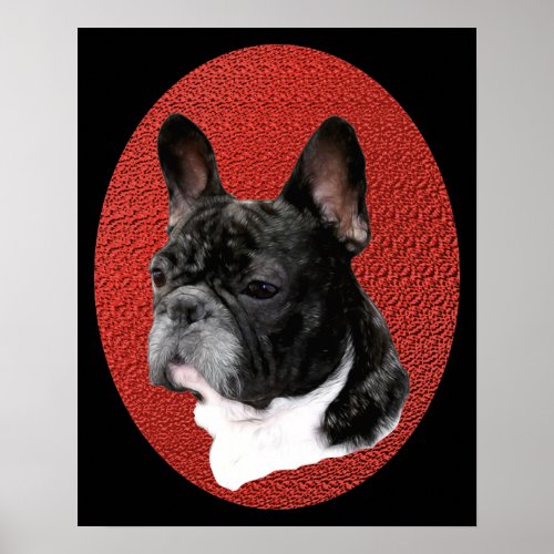 French Bulldog Portrait Poster