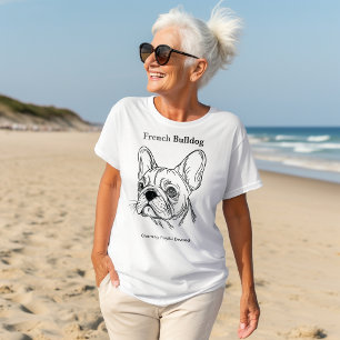 French Bulldog Portrait Tri-Blend Shirt