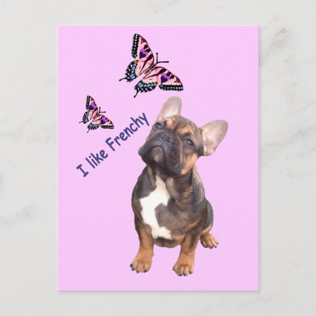 French Bulldog Postcard (Front)