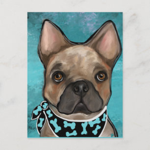 FRENCH BULLDOG POSTCARD