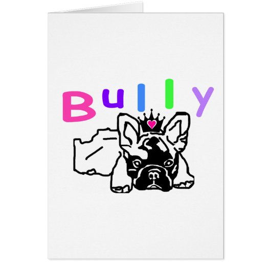 French Bulldog postcard (Front)
