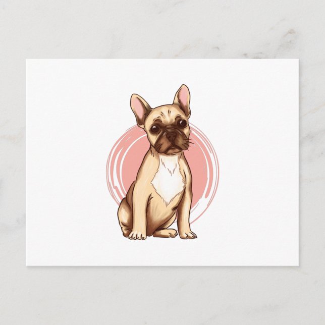 French bulldog postcard (Front)