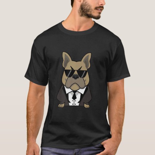 French Bulldog Pug Dog Mum Dad Animal    T_Shirt