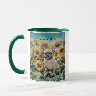 French Bulldog "Pug Mom" Coffee Mug two tone