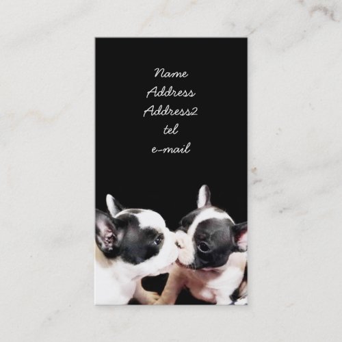 French Bulldog puppies business card