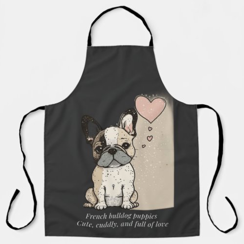 French bulldog puppies _ Cute and full of Love Apron