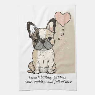 French bulldog puppies - Cute and full of Love Kitchen Towel