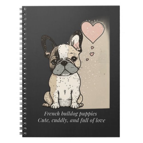 French bulldog puppies _ Cute and full of Love Notebook