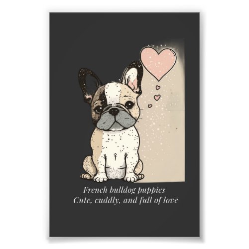 French bulldog puppies _ Cute and full of Love Photo Print