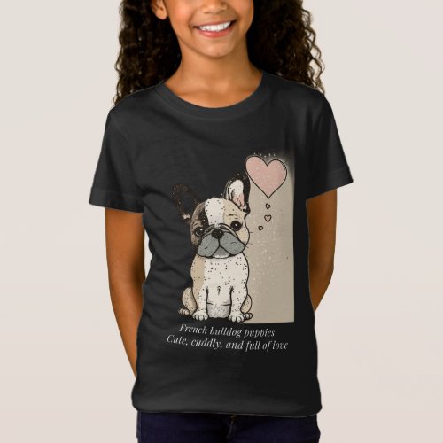 French bulldog puppies _ Cute and full of Love T_Shirt