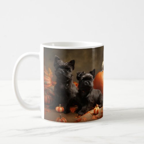 French Bulldog Puppy Autumn Delight Pumpkin Coffee Mug