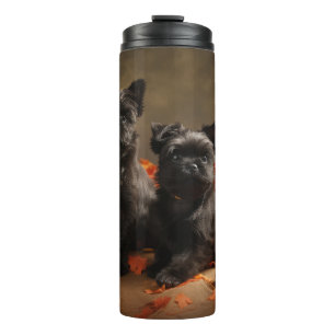 French Bulldog Puppy Autumn Delight Pumpkin Thermal Tumbler