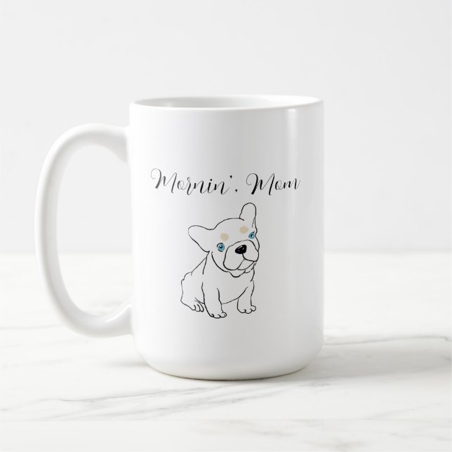French Bulldog Puppy Cartoon Coffee Mug (Left)