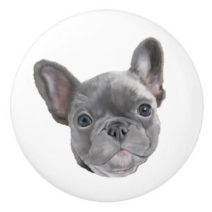 French Bulldog Puppy Ceramic Knob