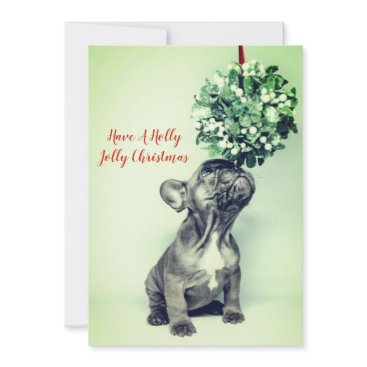 French Bulldog Puppy Christmas Holiday Card French Bulldog Puppy Christmas Holiday Card