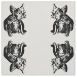 French Bulldog Puppy Custom Cotton Twill Fabric