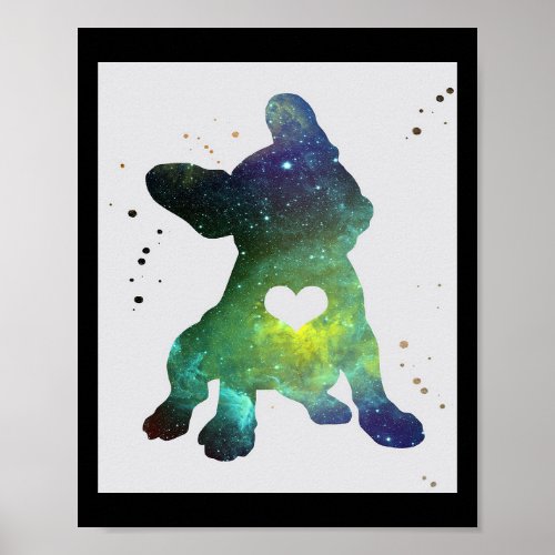 French Bulldog Puppy Cute Frenchie Dog Lover Gift Poster