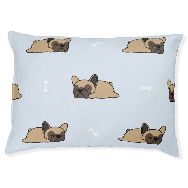 French bulldog puppy, cute sleeping pattern. pet bed (Front)