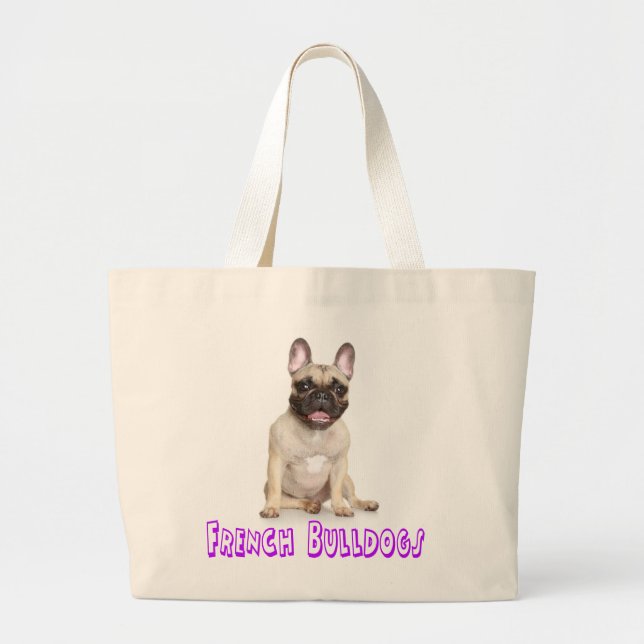 French Bulldog Puppy Dog Beach Tote Bag (Front)