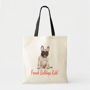 French Bulldog Puppy Dog Canvas Tote Bag