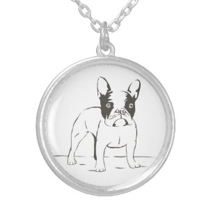 French Bulldog Puppy Dog Pendent Necklace