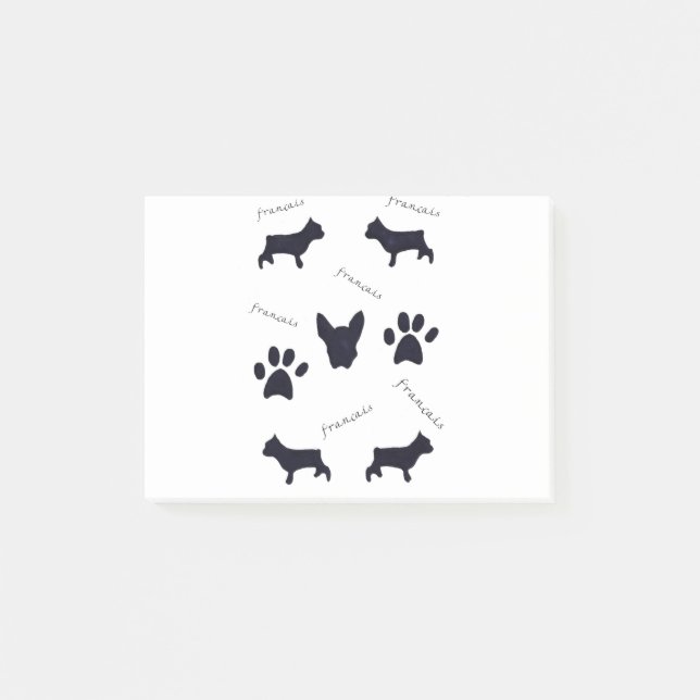 French Bulldog Puppy Gift Post-it Notes (Front)