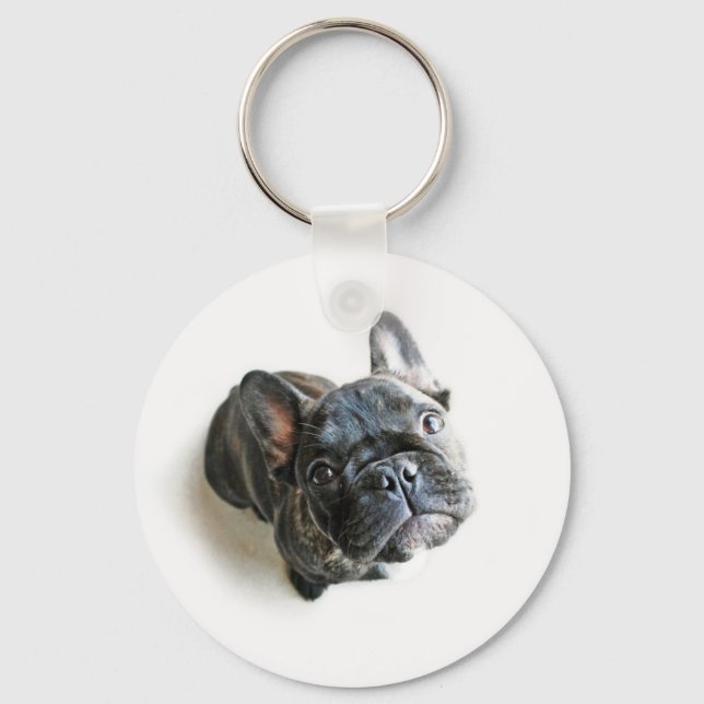 French Bulldog Puppy Keychain (Front)