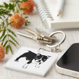 French Bulldog Puppy Keychain