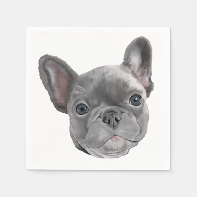 French Bulldog Puppy Napkins (Front)