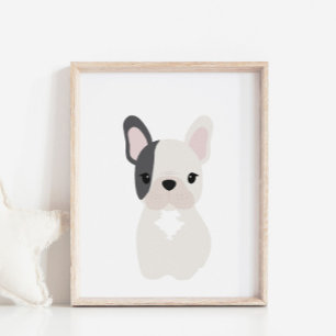 French Bulldog Puppy Nursery & Kids Room Poster
