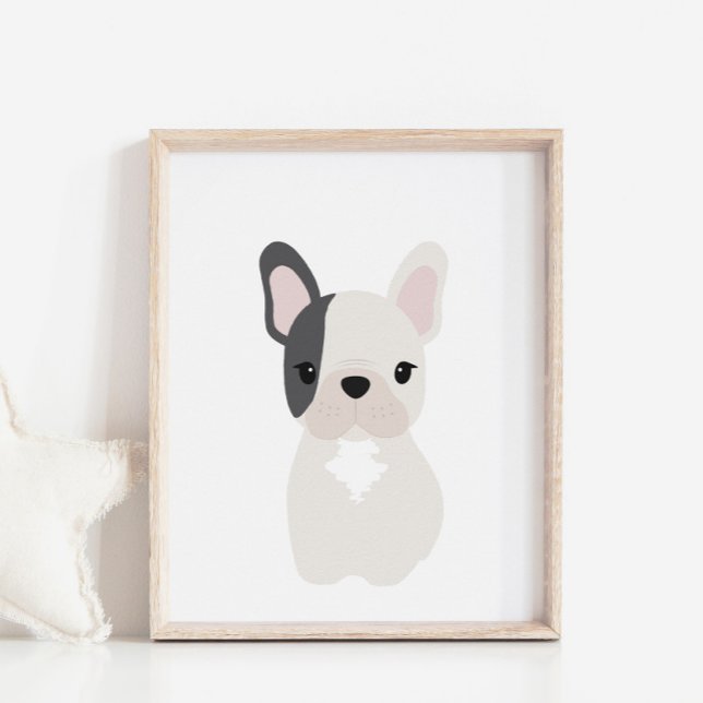French Bulldog Puppy Nursery & Kids Room Poster (Creator Uploaded)