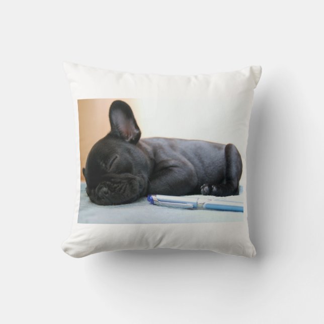 french bulldog puppy.png throw pillow (Front)