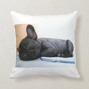 french bulldog puppy.png throw pillow
