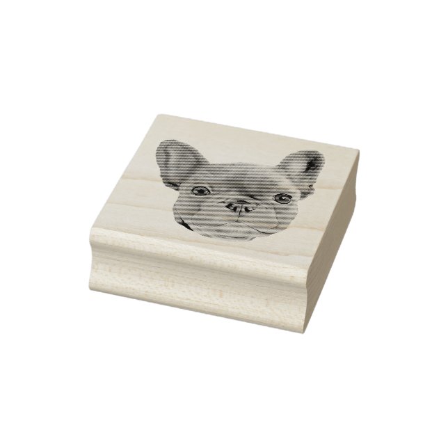 French Bulldog Puppy Rubber Stamp (Stamp)