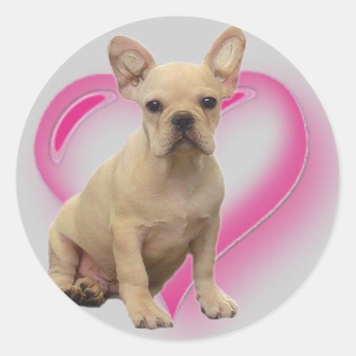 French bulldog puppy stickers